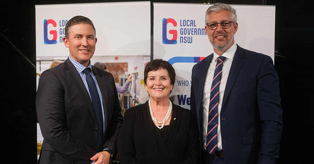 LGNSW President Cr Darriea Turley AM welcomes new Chief Executive David Reynolds and thanks outgoing CE Scott Phillips.