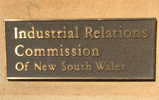 Plaque on Industrial Relations Commission building