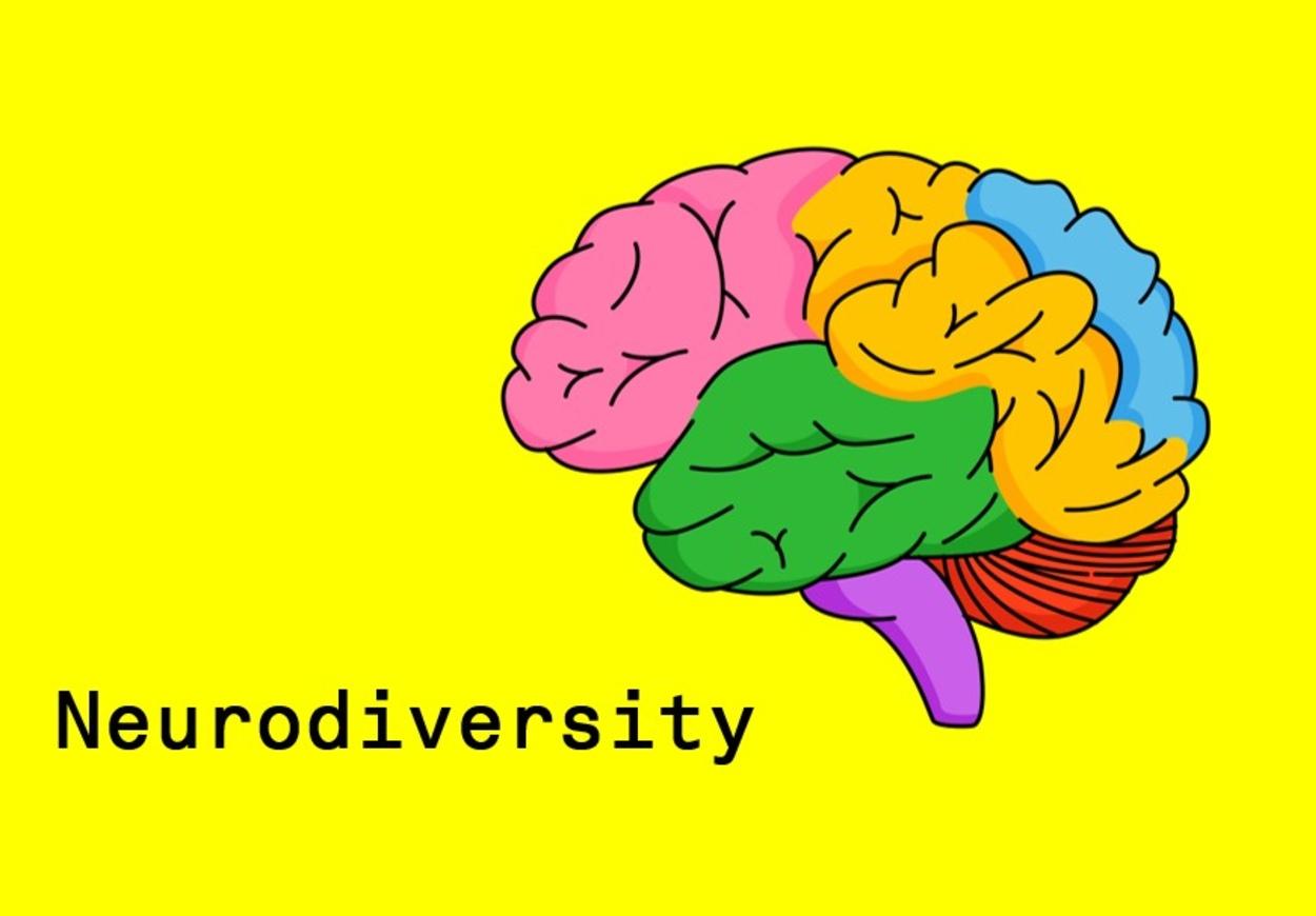 A cartoon image of a brain