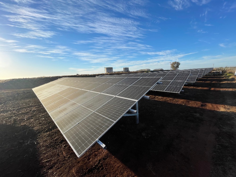240KW solar array on the ground