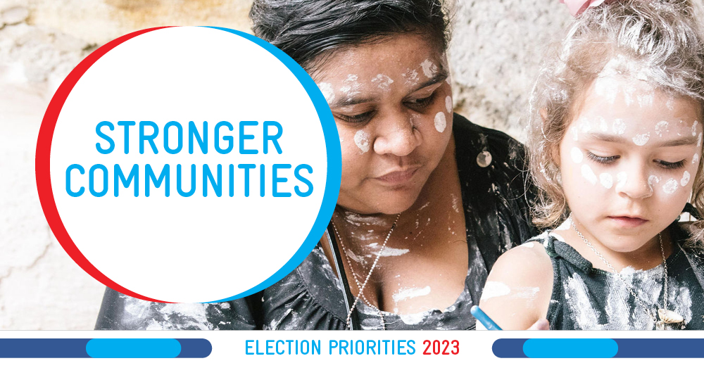 Election Priorities 2023 page banner - Stronger Communities.