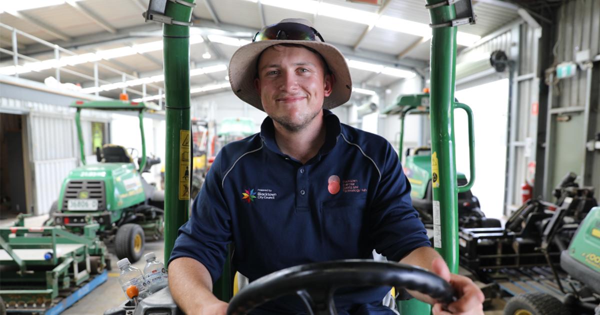 Blacktown City Council worker smiling